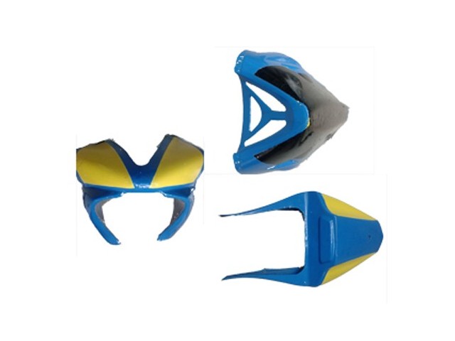 Kit carenados fibra usados azul MOTOSTION R1 1000 2000-2001  recambios para moto