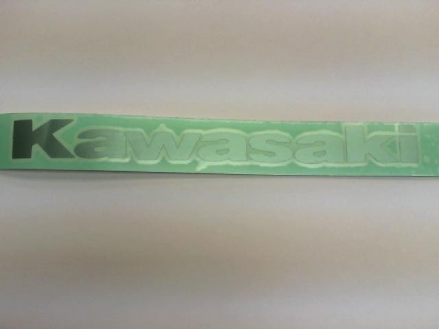 pegatina kawasaki gris 18cm largo motostion adhesivos