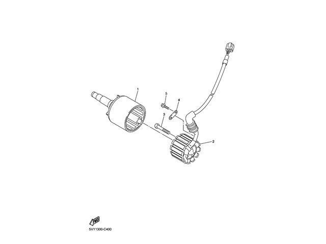 Volante magnético o rotor Yamaha YZF R1 FZ1 FZ8 solución definitiva Imanes despegados