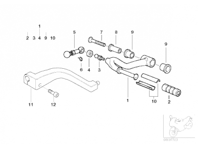 Palanca de cambio Bmw R850 r 2003 - 2009