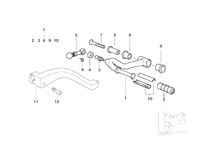Palanca de cambio Bmw R850 r 2003 - 2009