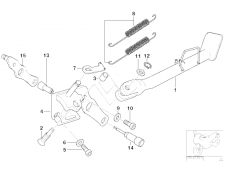 Pata de cabra Bmw R1150 rs 2000 - 2005