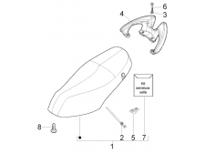 Asidero colin PIAGGIO FLY 125 2005-2012 Recambio Ocasion