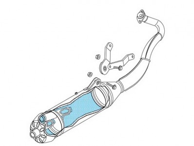 Silencioso nuevo leovince piaggio zip 50 2t y aprilia sr 50 motard 2000 - 2012 2t