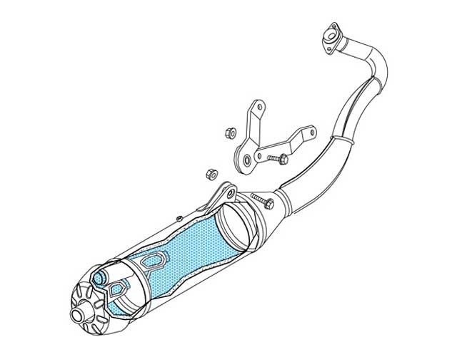 Silencioso nuevo leovince piaggio zip 50 2t y aprilia sr 50 motard 2000 - 2012 2t