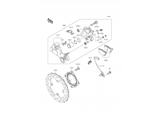 Disco freno trasero Kawasaki zx10 r 1000 cc 2011 - 2015