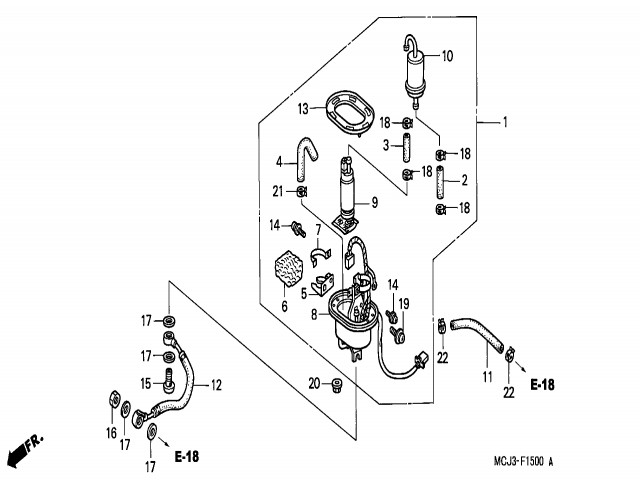 Bomba gasolina Honda Cbr 900 929 cc 2000 - 2001