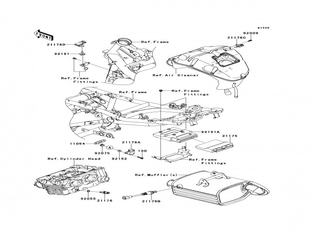 CDI Kawasaki er6n abs 650 2005 - 2008