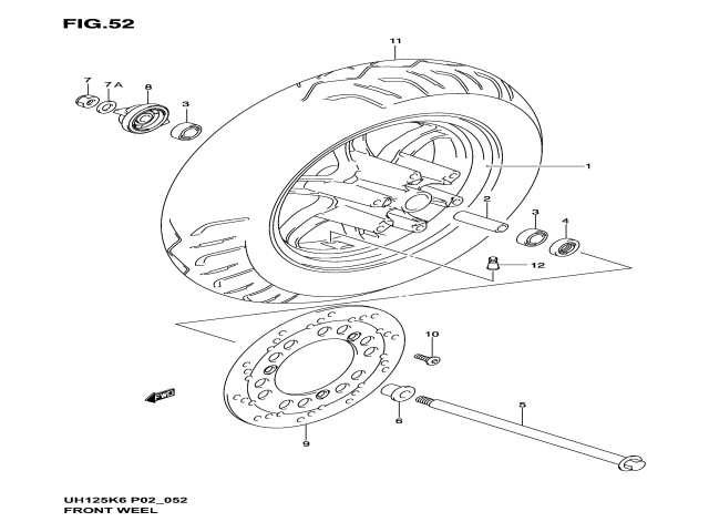 Reenvio cuenta kilometros Suzuki burgman 125 2003 - 2006