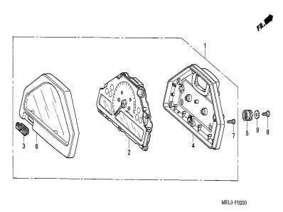 Relojes completos Honda Cbr 1000 rr 2004 - 2005