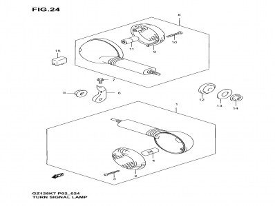 INTERMITENTE TRASERO Suzuki marauder 125 1998-2004