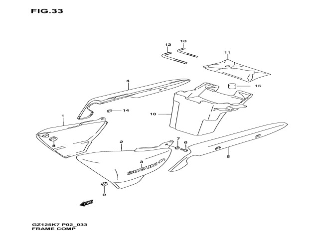 Caja herramientas Suzuki marauder 125 1998-2004