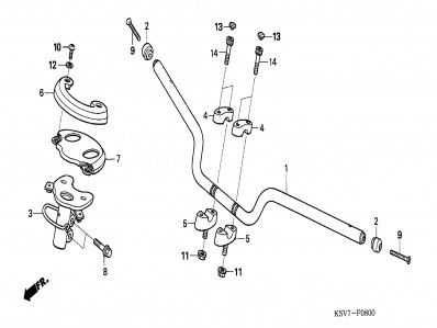 Contrapeso Honda forza 250 x 2005 - 2007