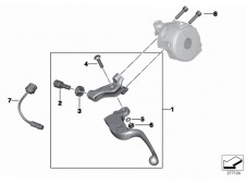Soporte maneta embrague Bmw f65 gs 650 cc 2003 - 2004