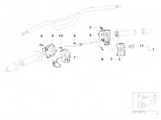 Piña luces izquierda Bmw f65 gs 650 cc 2003 - 2004