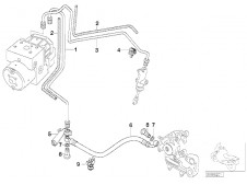 latiguillo abs freno trasero Bmw f65 gs 650 cc 2003 - 2004