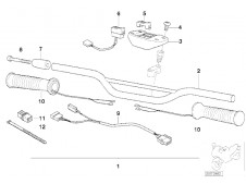 interruptor puños calefactables Bmw f65 gs 650 cc 2003 - 2004