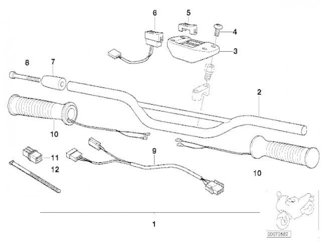 Interruptor warning Bmw f65 gs 650 cc 2003 - 2004