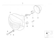 Faro Bmw f65 gs 650 cc 2003 - 2004