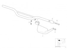 Cubre maneta derecho Bmw f65 gs 650 cc 2003 - 2004