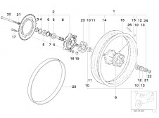 Porta coronas Bmw f65 gs 650 cc 2003 - 2004
