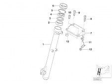 Puente aleta delantera Bmw f65 gs 650 cc 2003 - 2004