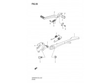 Pedal freno trasero Suzuki gsr 600 2006-2008
