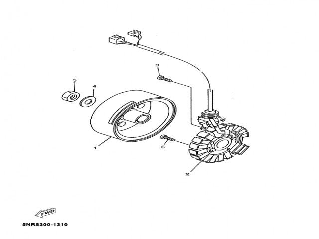 Bobina encendido Yamaha majesty 125 2001-2006