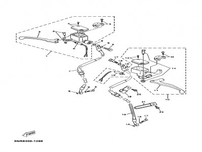 Latiguillo freno trasero Yamaha majesty 125 2001-2006