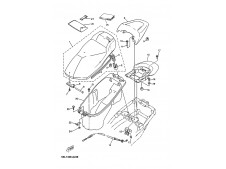Sistema cerradura asiento Yamaha majesty 125 2001-2006