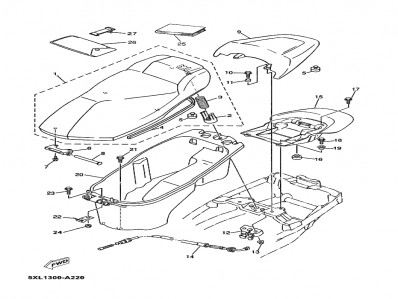 ASIENTO PASAJERO Yamaha majesty 125 2001-2006