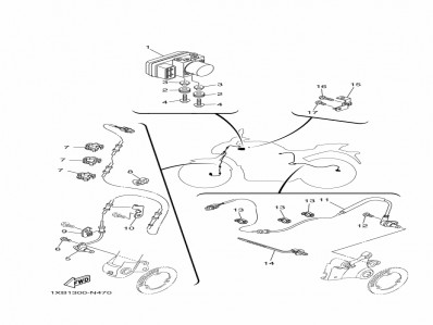 Sensor abs trasero Yamaha Mt07 2015 - 2017