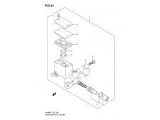 Bomba freno trasero Suzuki burgman 400 2007-2013