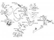 Soporte cupula Kymco xciting 500, I evo, i r abs, i (afi) 2005 - 2017