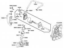 Bomba agua Kymco xciting 500, I evo, i r abs, i (afi) 2005 - 2017