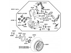 Rueda trasera 14 Kymco xciting 500, I evo, i r abs, i (afi) 2005 - 2017