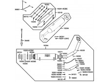 Silencioso Kymco xciting 500, I evo, i r abs, i (afi) 2005 - 2017