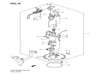 Bomba gasolina Suzuki Gsx 600 r 2006 - 2007