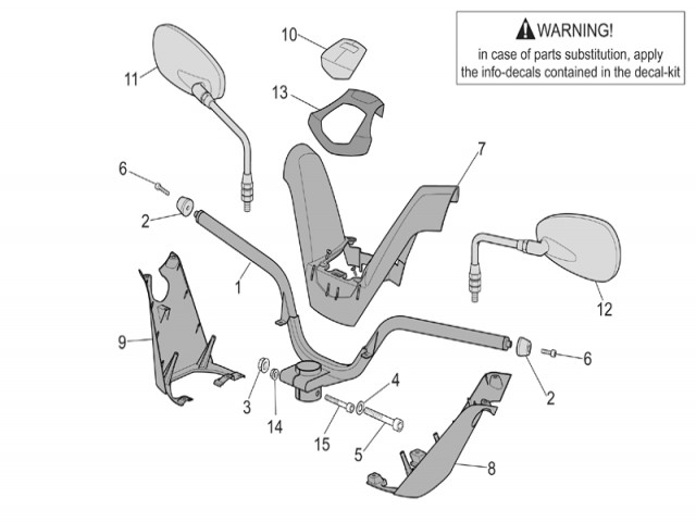Contrapeso Aprilia Arrecife 500 2003-2004