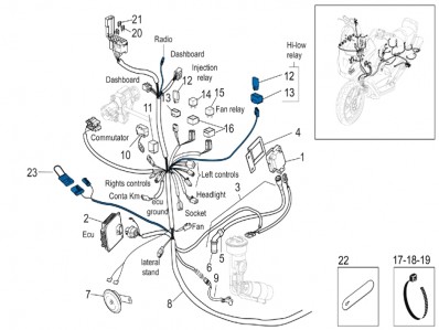 sensor temperatura aire exterior Aprilia arrecife 500 2003-2004
