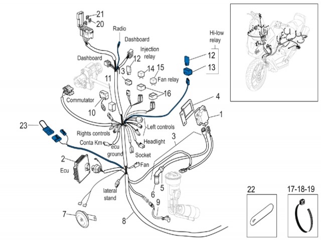 sensor temperatura aire exterior Aprilia arrecife 500 2003-2004