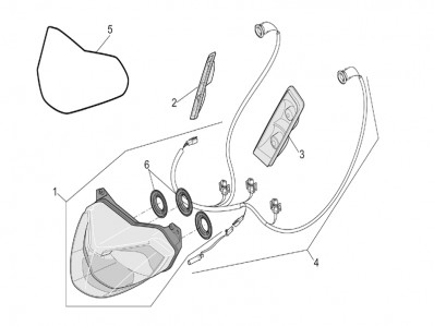Intermitente delantero derecho Aprilia arrecife 500 2003-2004
