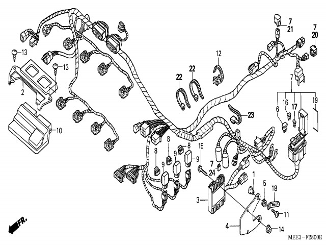 Cerraduras completas codificadas Honda Cbr 600 rr 2003 - 2004