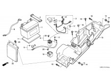 Aleta porta bateria Honda Cbr 600 rr 2003 - 2004