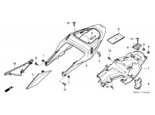 Embellecedor deposito derecho Honda Cbr 600 rr 2003 - 2004