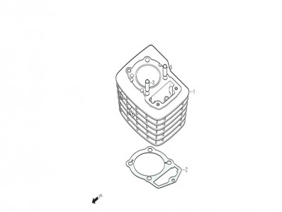 Cilindro de motor Daelim roadwin 125r fi 125 2007-2011