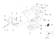 Union faldones delanteros Bmw R1150 rt 2001 - 2004