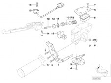 Actuador cable aire Bmw r1100 s 1996 - 2005