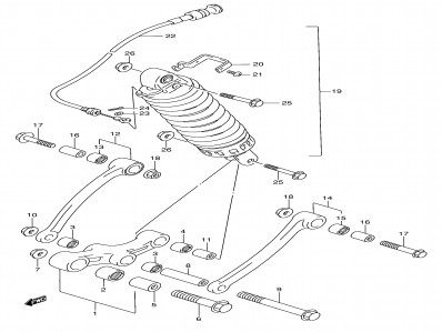 Bieletas Suzuki Gsx f 750 1989-1997