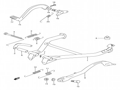 Caballete Suzuki Gsx f 750 1989-1997